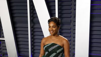 Tiffany Haddish in Rami Kadi at the 2019 Vanity Fair Oscar Party on February 24, 2019. EPA