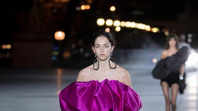 We offer a prediction for some of the hot trends in fashion for the spring/summer 2018. Courtesy Saint Laurent