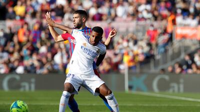Rodrygo 6 - Not as effective going forward as usual with a difficult matchup against Jordi Alba. Eventually replaced for Valverde. EPA