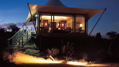 Discover the outback in five-star luxury from Longitude 131, an award-winning eco camp sitting in a premium spot at the edge of Unesco-listed Uluru-Kata Tjuta National Park. Each of the 15 white-domed tents (all named after early Australian pioneers) feat???