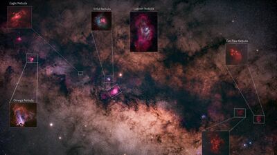 'Milky Way core with celestial objects'. Samy Olabi