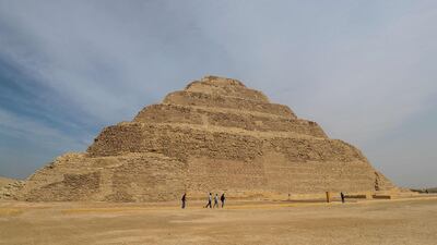 Exterior view of the pyramid, which constructed 4700 years ago. The Step Pyramid has four sides and six tiers which rise up to 62 metres. AFP