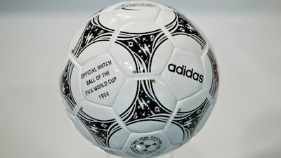 Official match ball of the 1994 World Cup in USA. Getty Images