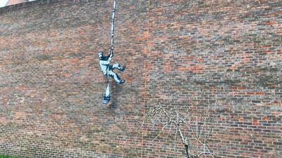 A possible new Banksy artwork has been spotted on the wall of a former prison in Reading, England.