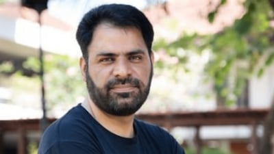 Campaigner Khurram Parvez, 46, has been in jail since 2021. Twitter/ @KhurramParvez