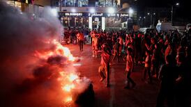 Protesters burn tyres and block the road in protest against rising fuel prices on the highway between Aleppo and Turkey, Syria on September 13, 2026. Reuters