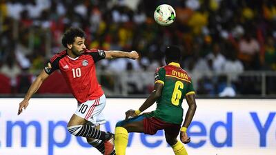Egypt forward Mohamed Salah, left, is the creative spark in Hector Cuper's side. Gabriel Bouys / AFP