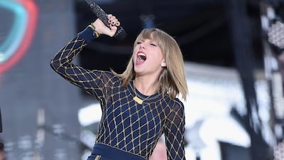 Taylor Swift performs on ABC's Good Morning America at Times Square in New York City last week. Jamie McCarthy / Getty Images / AFP