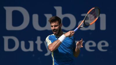 Spain’s Marcel Granollers up against Jiri Vesely of the Czech Republic. Tom Dulat / Getty Images