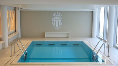 Swimming pool inside the performance centre. AFP