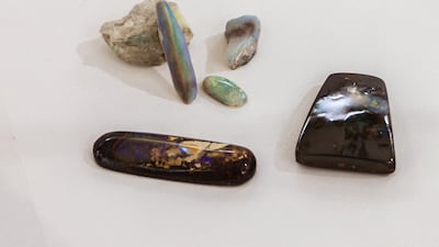 Black and Boulder opal, containing sediments that were once part of the ancient inland sea that covered most of Australia during the Cretaceous period