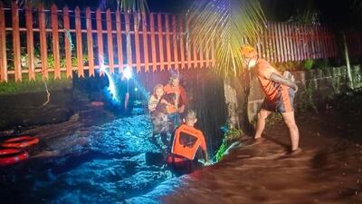 Tens of thousands of people have been forced to flee their homes after rural villages and towns were partially submerged. EPA