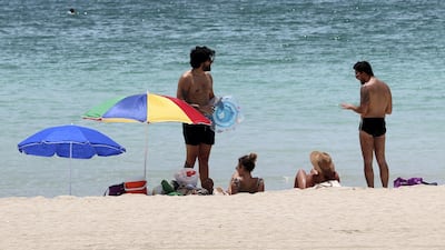 Public beaches opened a week after private hotel beaches were allowed bring guests back