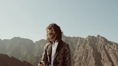 Braving the elements: shirt, Dh3,300; trousers, Dh4,250; jacket Dh10,000, all from Gucci