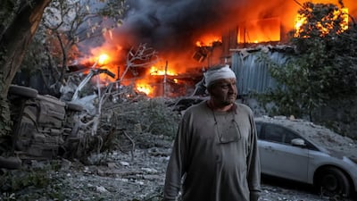There were fires across the Ukrainian capital after Russian air raids on June 2. Reuters