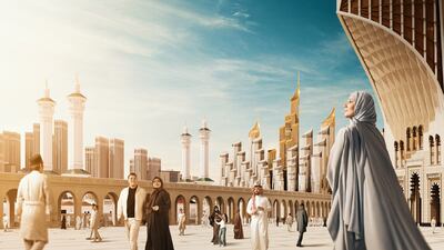 A rendering of the King Salman Gate by RUA AlHaram AlMakki Company. Photo: Rua AlHaram AlMakki Company