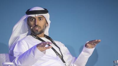 Suhail Al Mazrouei said that falling prices of clean energy such as solar would incentivise countries to switch to them – and this is something gas needs to compete with. Mona Al Marzooqi / The National