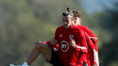 Wales' Gareth Bale during training. Reuters
