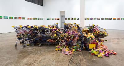 The bright and shiny consumerist trap of modern living, an art piece by Sophia Al-Maria. Photo: Sophia Al-Maria and The Third Line