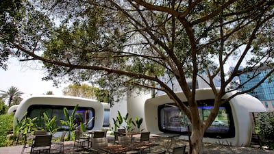 The Office of the Future at Emirates Towers in Dubai was the world’s first 3D-printed office. It is now fully operational. AP