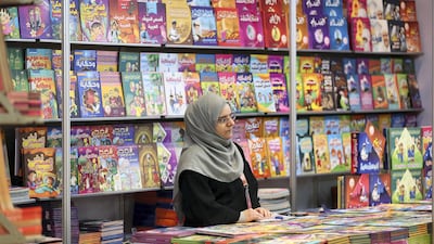 One of the book stalls at the Abu Dhabi International Book Fair. All photos by Pawan Singh / The National