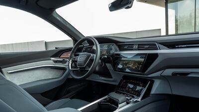 Modern lines inside the cabin.