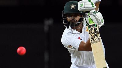 Pakistan's Azhar Ali plays a shot during Day 3 against Australia on Saturday in Brisbane. Saeed Khan / AFP / December 17, 2016