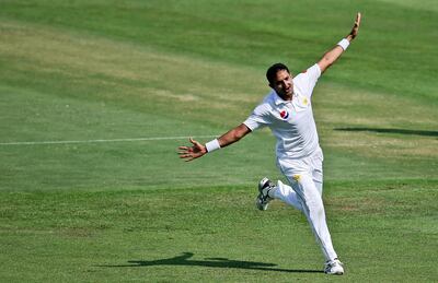 Pakistan fast bowler Mohammed Abbas took the third five-wicket haul of his Test career. AP Photo