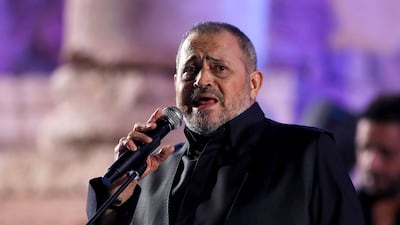 George Wassouf has reportedly been admitted to hospital after his son's death. AFP