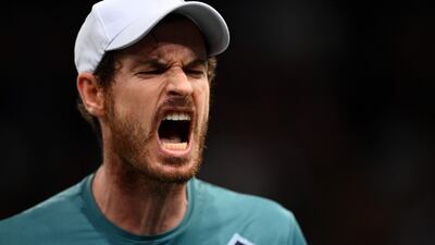 Britain's Andy Murray was delighted by his win in Stockholm. AFP