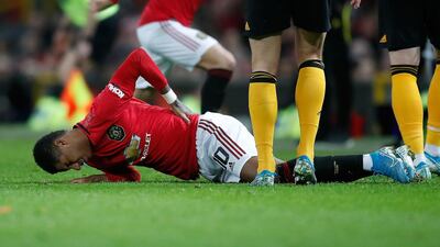 Manchester United striker Marcus Rashford is set to resume training after suffering a stress fracture of the back. PA