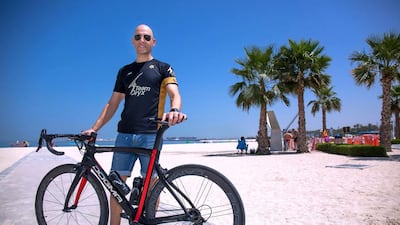 Beginning at 3.30pm on Thursday, March 30, and finishing 370km later at about noon on Friday, March 31, Mason climbed a total of 9,020 metres. Victor Besa for The National