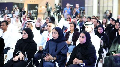 Guest at the UAE in Space event at the Museum of the Future.
