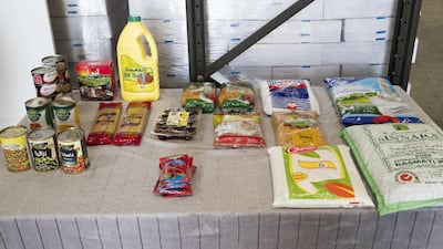 Long life food including rice and tinned goods can keep refugees alive until fresh supplies arrive. Anna Nielsen for The National