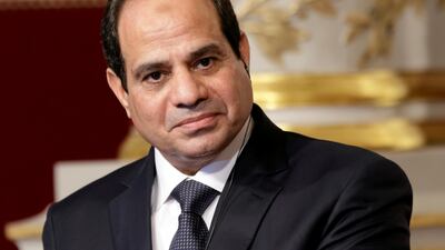 Egyptian president Abdel Fatah El Sisi has said he supports a clause limiting the terms that presidents can serve to two. Philippe Wojazer / Reuters
