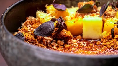 Cheesecake creme brulee at Ce La Vi, Address Sky View