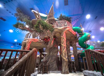Snow Abu Dhabi in Reem Mall. Victor Besa / The National