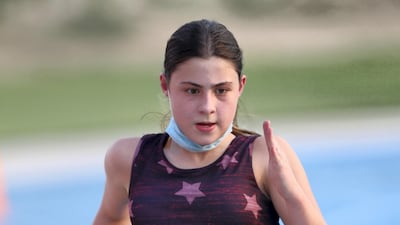 Sprint training has resumed at Ultimate Athletics in Dubai Sports City. Chris Whiteoak / The National