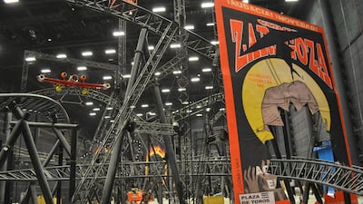 The Madagascar Mad Pursuit roller coaster, which has speed that will increase in just seconds, reaching 95 kilometres per hour. Courtesy of Motiongate Dubai