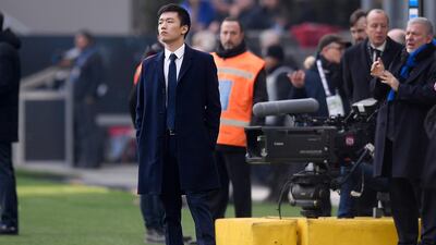 Inter Milan chairman Steven Zhang has voiced his displeasure over Serie A's handling of fixtures in response to the coronavirus outbreak in Italy. AP Photo