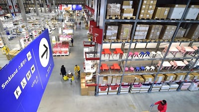 Ikea's Gwangmyeong outlet in South Korea is its biggest in the world with an area of 131,550 square metres. Jung Yeon-Je / AFP