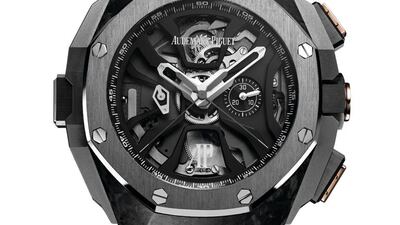 Audemars Piguet Royal Oak Concept Laptimer Michael Schumacher chronograph. Courtesy Ahmed Seddiqi & Sons