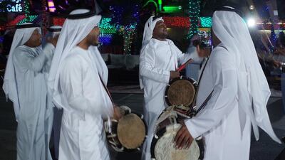 Traditional singers perform at the carnival.