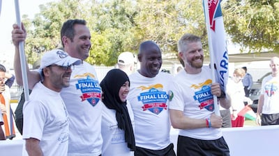 Torch runners. Leslie Pableo for The National