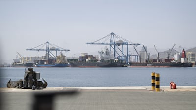 The port of Fujairah, which is part of a major expansion plan for the UAE's eastern ports. Abdulla Al Neyadi / UAE Presidential Court