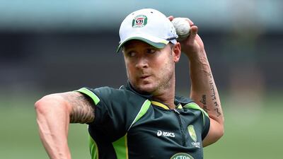 Michael Clarke is set to play his first competitive game for Australia since injuring his hamstring in December. Saeed Khan / AFP