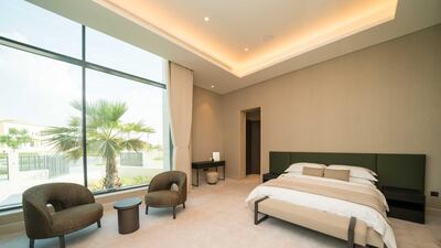 One of the property's nine bedrooms. Courtesy Allsopp and Allsopp