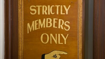 In a male-dominated culture, power is often asserted in such clubs’ corridors and lounges. Getty