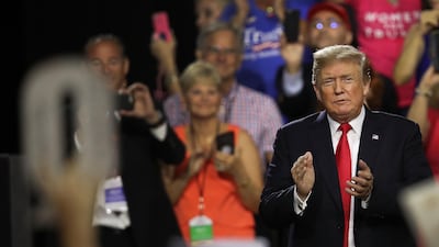 Donald Trump in Tampa, Florida. Joe Raedle / Getty