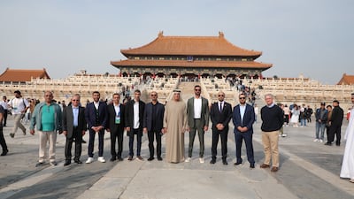 Sheikh Saud bin Saqr Al Qasimi, Ruler of Ras Al Khaimah, toured Beijing's Imperial Palace Museum as part of his visit to China for the Belt and Road Forum on International Co-operation. All photos: Presidential Court